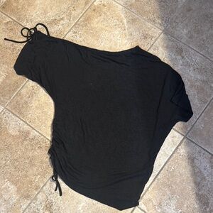 bobi Black Asymmetrical Women's Blouse